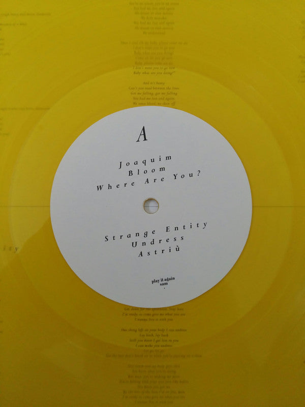 Oscar And The Wolf : Entity (LP, Album, Ltd, RE, Yel)