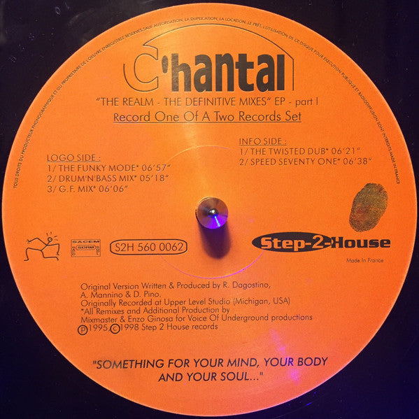 C'hantal : The Realm - The Definitive Mixes EP (Part 1) (12", EP)