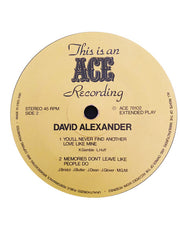 David Alexander (9) : If I Could See The Rhondda One More Time (7", EP)