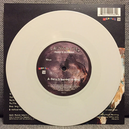 Ladyhawke : Paris Is Burning (7", Single, Ltd, Whi)