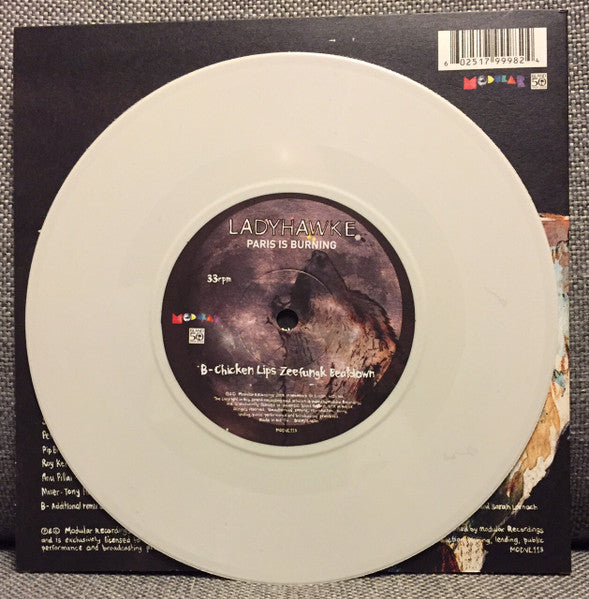 Ladyhawke : Paris Is Burning (7", Single, Ltd, Whi)