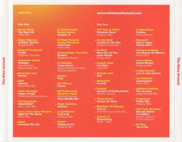 Various : Ibiza Annual (Summer 2001) (2xCD, Mixed)