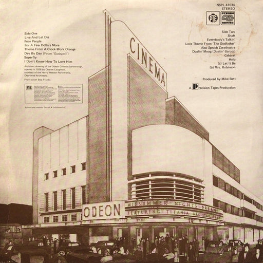 Synthesonic Sounds : Moog At The Movies (LP)