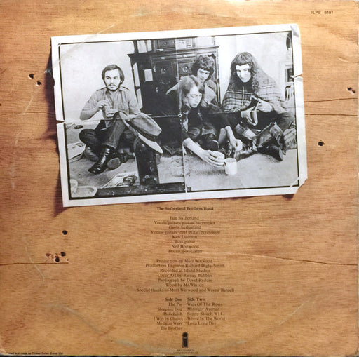 Sutherland Brothers : The Sutherland Brothers Band (LP, Album)