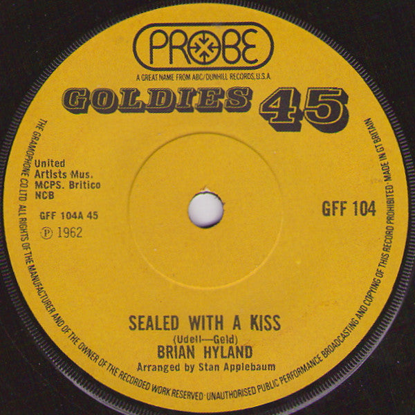 Brian Hyland / Barry Man* : Sealed With A Kiss / Who Put The Bomp (In The Bomp-A Bomp-A Bomp (7", Single)