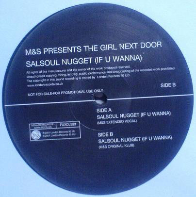 The Girl Next Door : Salsoul Nugget (If U Wanna) (2x12", Promo)