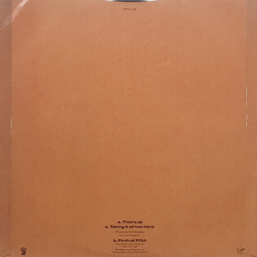 Genesis : That's All (12")