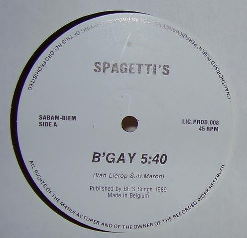 Spagetti's / 2 Body's : B'Gay / Astoria (12")