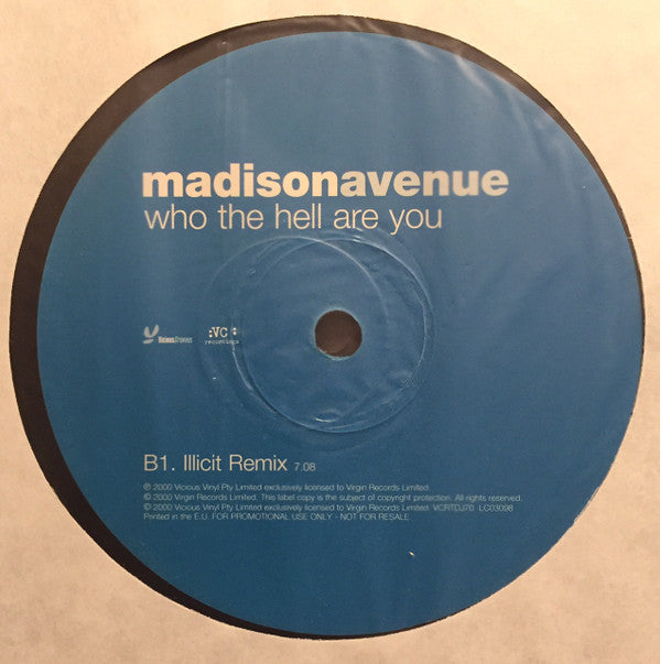 Madison Avenue : Who The Hell Are You (2x12", Promo)