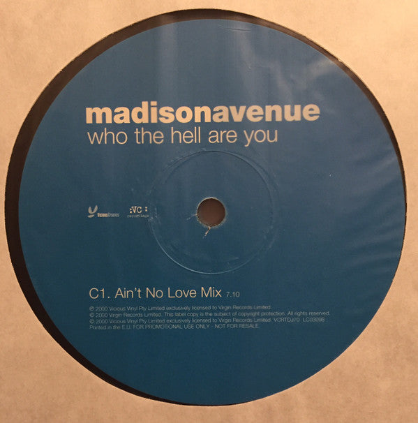 Madison Avenue : Who The Hell Are You (2x12", Promo)