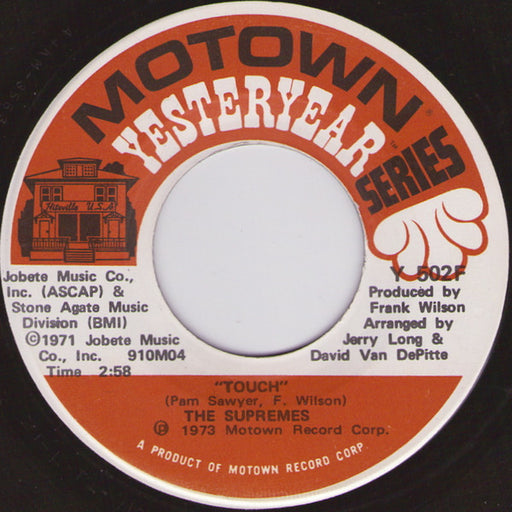 The Supremes : Floy Joy / Touch (7", Single, RE)