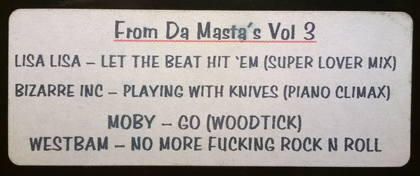 Various : From Da Masta's Vol 3 (12", Unofficial, W/Lbl)