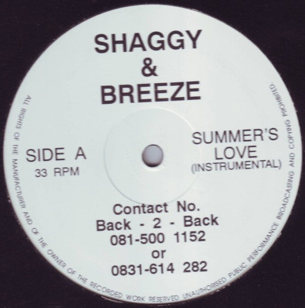 Shaggy & Breeze : Summer's Love / Exposure (12")
