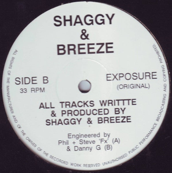 Shaggy & Breeze : Summer's Love / Exposure (12")