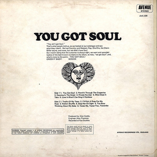 Unknown Artist : You Got Soul (LP, Album)