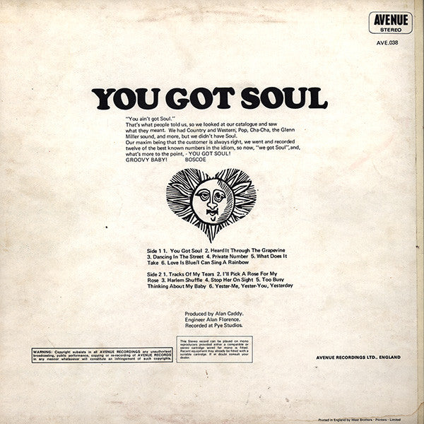 Unknown Artist : You Got Soul (LP, Album)