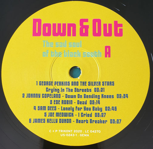 Various : Down & Out (The Sad Soul Of The Black South) (LP, Comp, RE, RM)