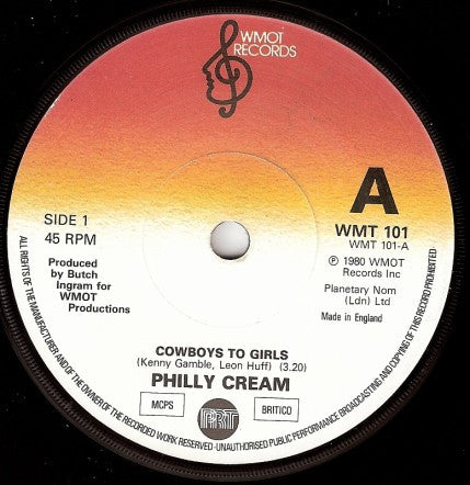Philly Cream (2) : Cowboys To Girls (7")