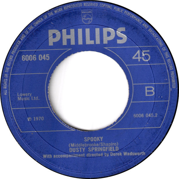 Dusty Springfield : How Can I Be Sure (7", Single)