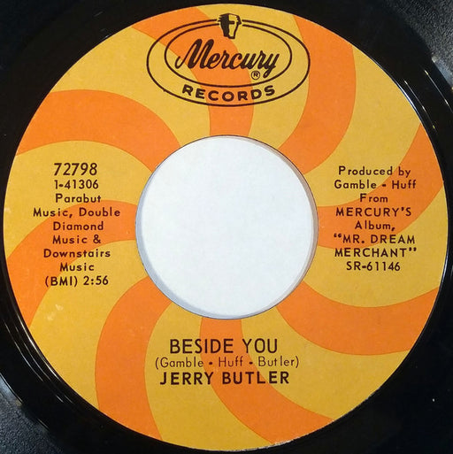 Jerry Butler : Never Give You Up / Beside You (7", Single, Styrene, Mer)