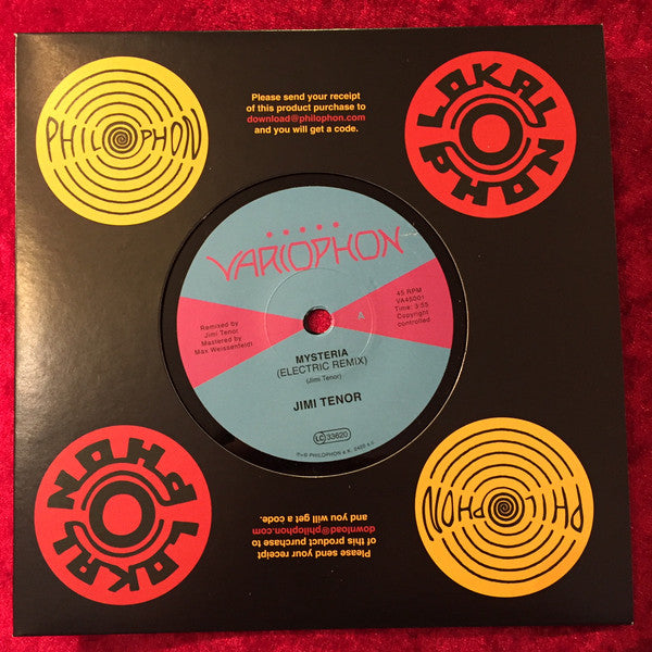 Jimi Tenor : Mysteria / Vocalize My Luv (Electric Remix) (7", Single, Com)