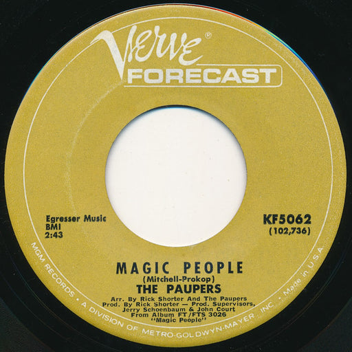 The Paupers : Magic People (7")