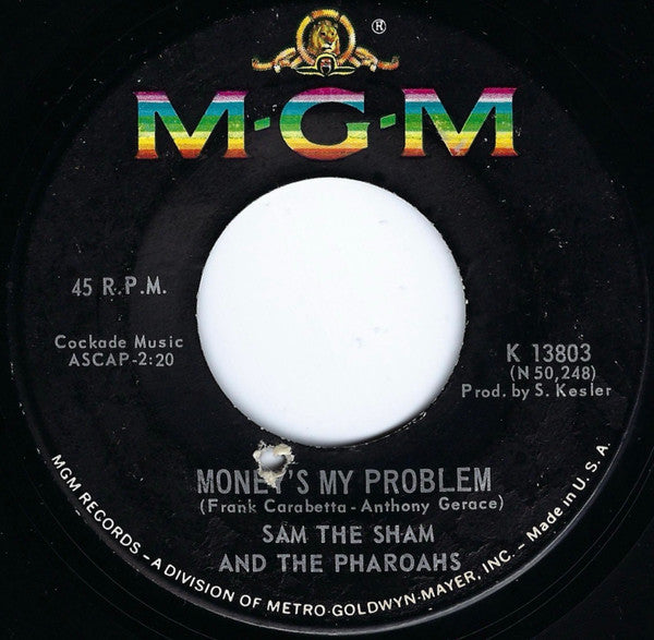 Sam The Sham And The Pharoahs* : Banned In Boston / Money's My Problem (7", Single, Mono)