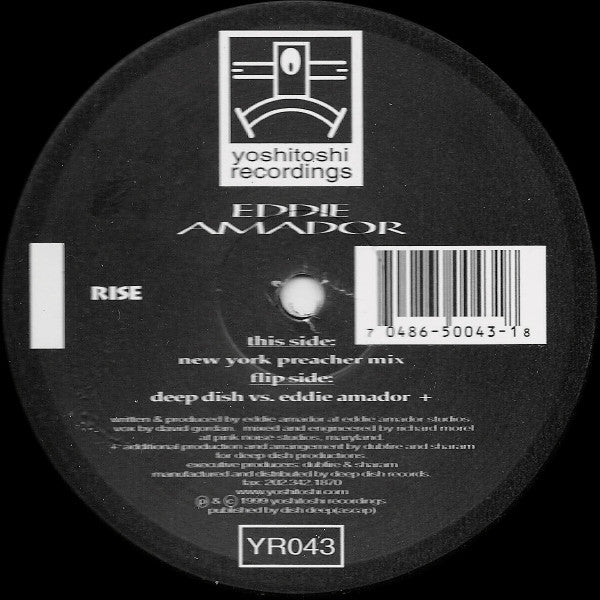 Eddie Amador : Rise (12")