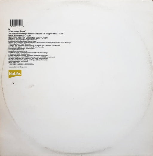 M1 : Electronic Funk (12", Single)