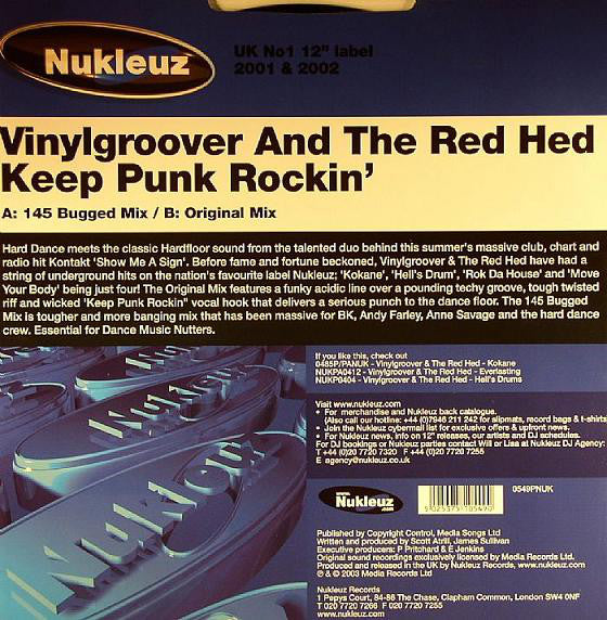 Vinylgroover & The Red Hed : Keep Punk Rockin' (12")