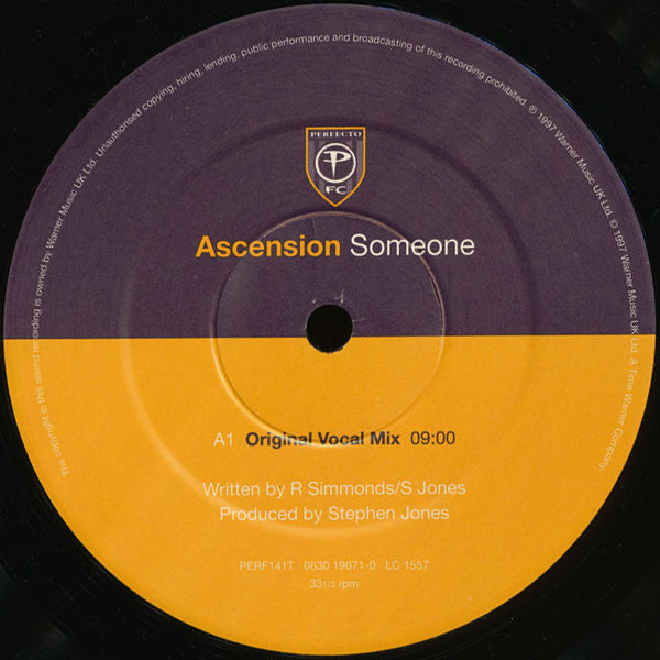 Ascension : Someone (12")