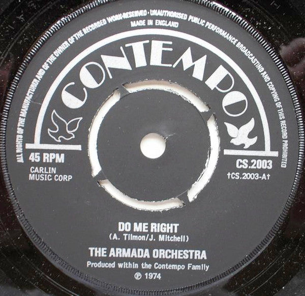 The Armada Orchestra : Do Me Right  (7", Fou)