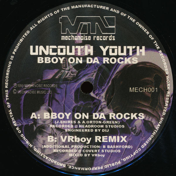 Uncouth Youth : BBoy On Da Rocks (12")
