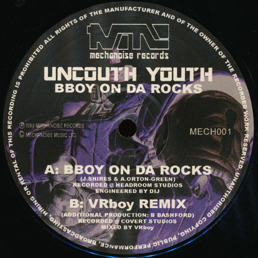 Uncouth Youth : BBoy On Da Rocks (12")