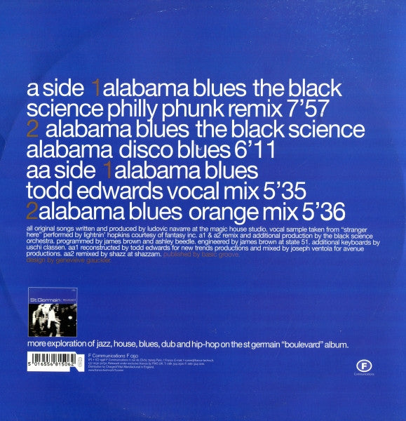 St Germain : Alabama Blues (Revisited) Part I (12")