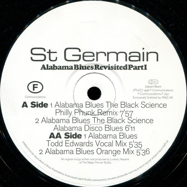 St Germain : Alabama Blues (Revisited) Part I (12")