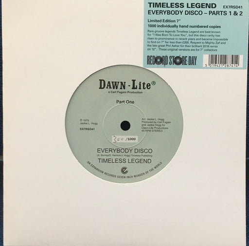 Timeless Legend : Everybody Disco - Parts 1 & 2 (7", RSD, Ltd, Num)