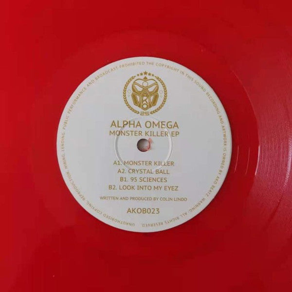 Alpha Omega : Monster Killer EP (12", EP, Red)