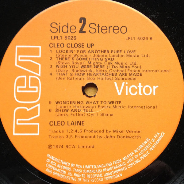 Cleo Laine : Cleo Close Up (LP)