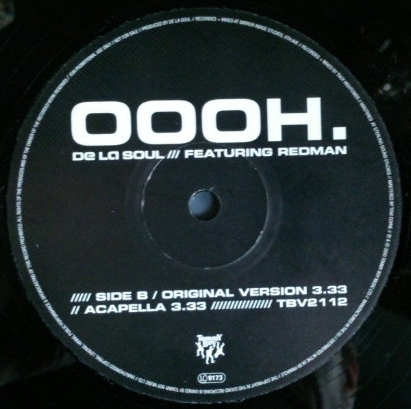 De La Soul Featuring Redman : Oooh. (12", Promo)