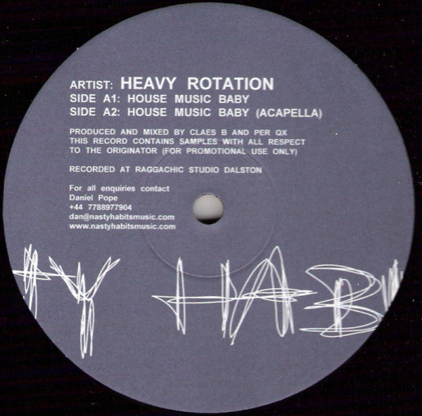 Heavy Rotation (5) : House Music Baby (12", S/Sided, Promo)