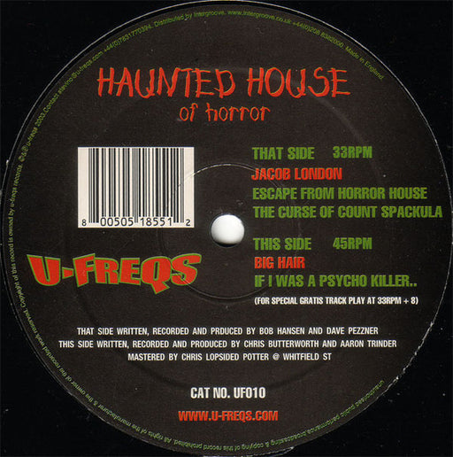 Various : Haunted House Of Horror (12")