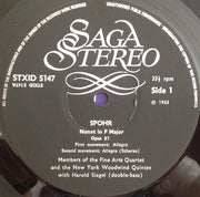 Spohr* - Fine Arts Quartet*, New York Woodwind Quintet : Nonet In F, Op. 31 (LP, Album, RE)