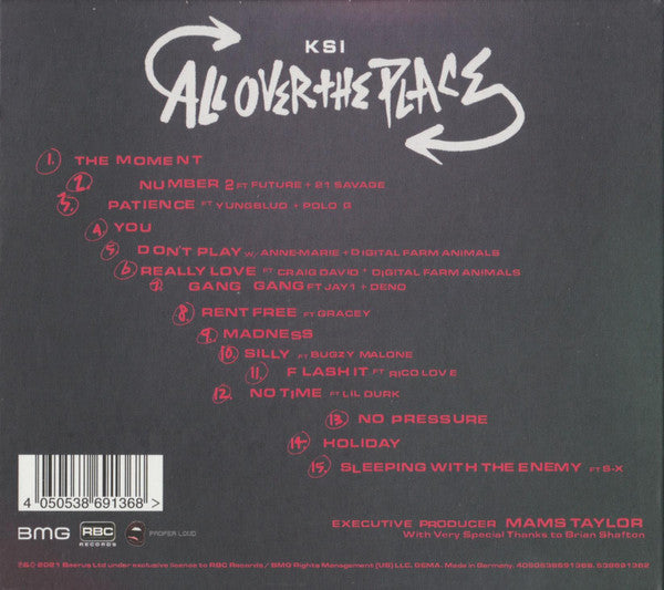 KSI (3) : All Over The Place (CD, Album)