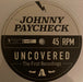 Johnny Paycheck : Uncovered: The First Recordings (12", Album, RSD, Cle)