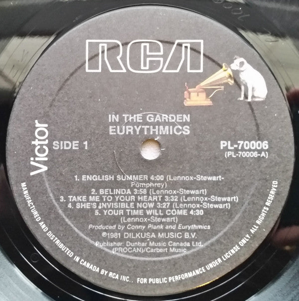 Eurythmics : In The Garden (LP, Album, RE)