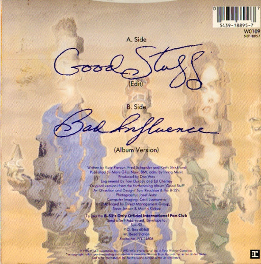 The B-52's : Good Stuff (7", Single, Sil)