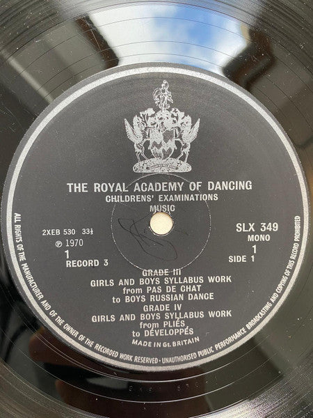 The Royal Academy Of Dancing : Children's Examinations  (LP, Album, Mono)