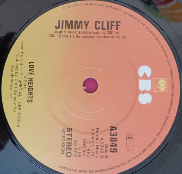 Jimmy Cliff : Reggae Night (7")