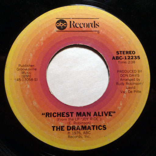 The Dramatics : Be My Girl / Richest Man Alive (7")